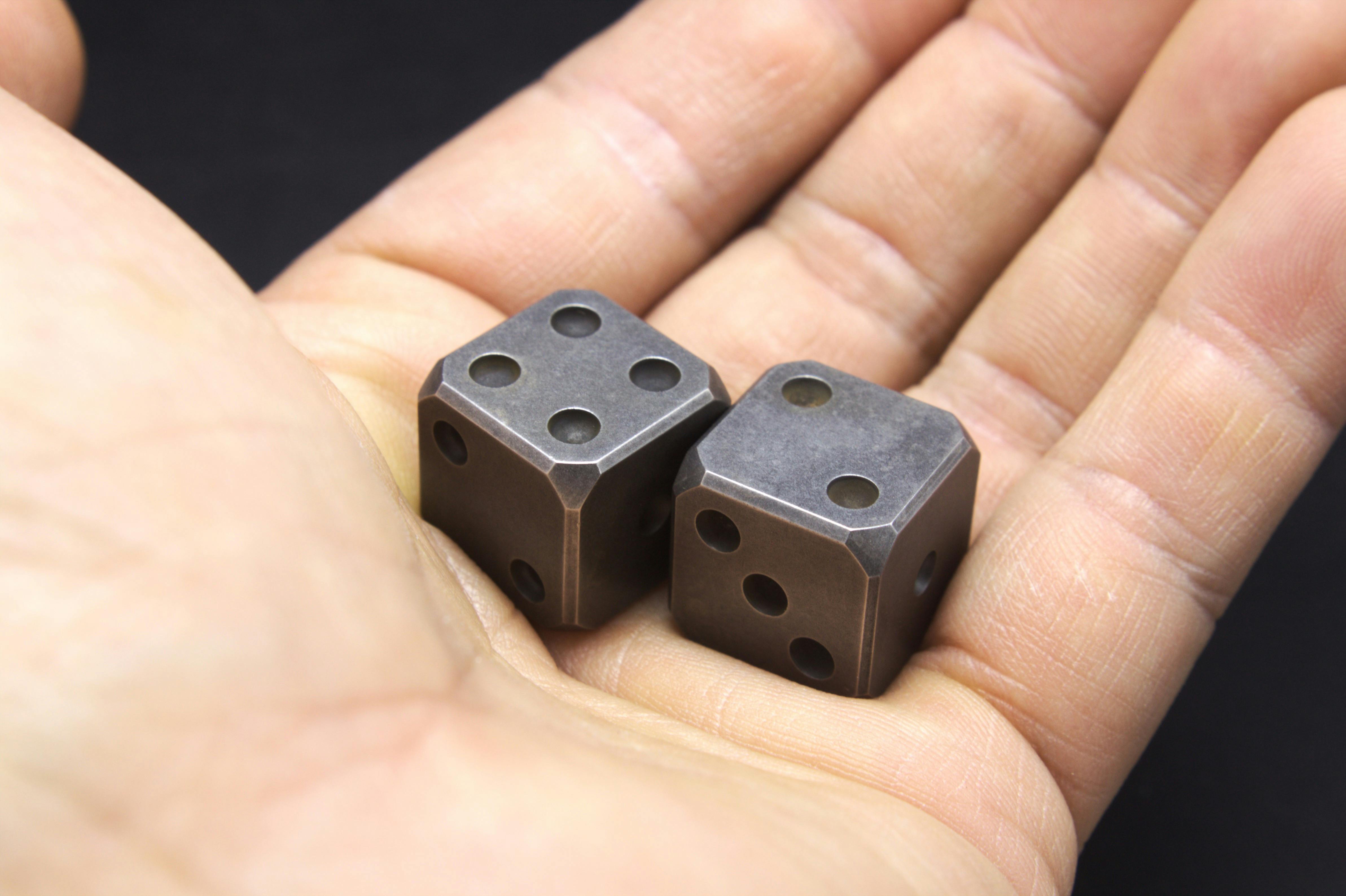 Battle Worn Tungsten Copper Dice - BackerKit